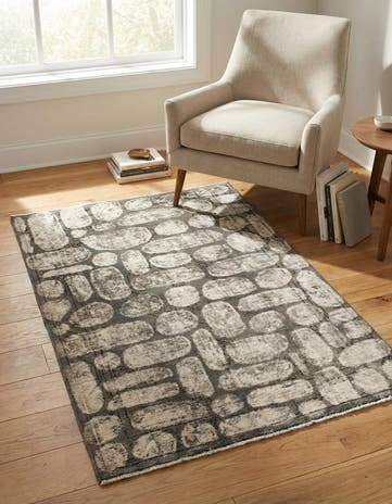 3' 2 x 4' 9 Hand Knotted Ultra Vintage Persian Wool Rug