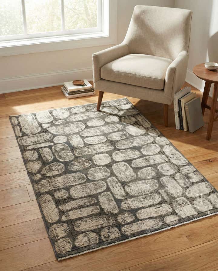 3' 2 x 4' 9 Hand Knotted Ultra Vintage Persian Wool Rug