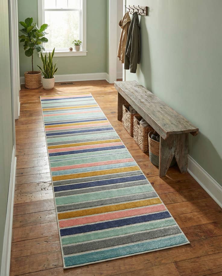 Detail image of 2' x 10' Lotus Runner Rug