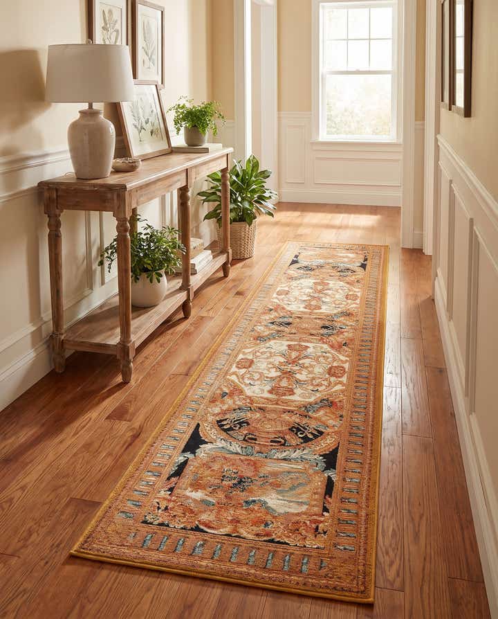2' x 8' Easy-Clean Traditional Indoor / Outdoor Runner Rug