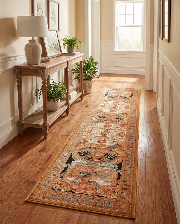 Detail image of 2' x 8' Easy-Clean Traditional Indoor / Outdoor Runner Rug
