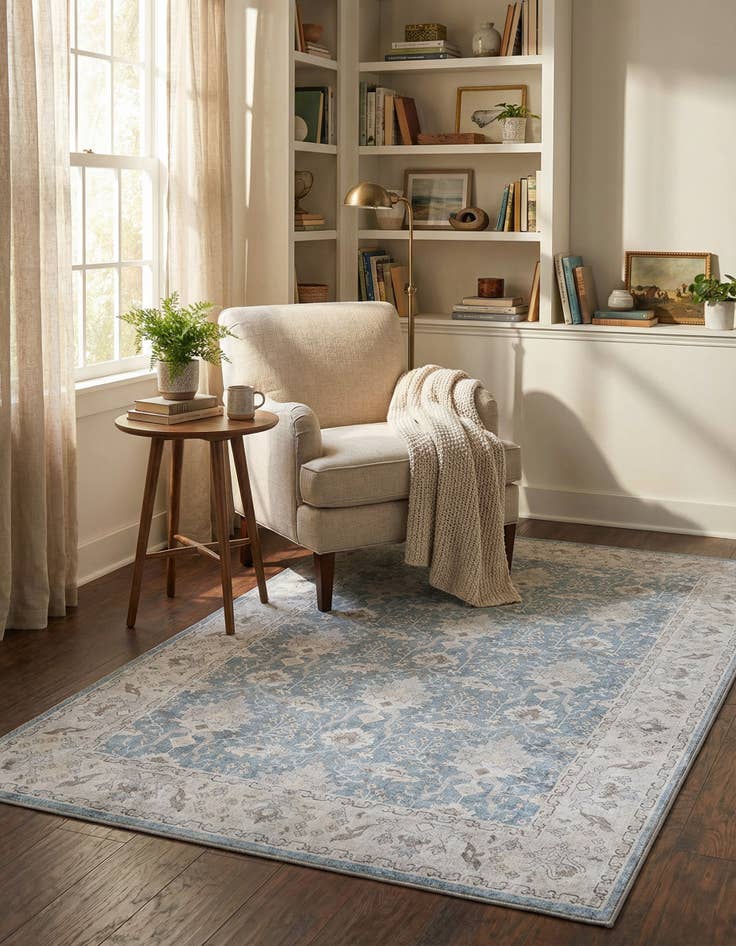 Detail image of 5' 1 x 8' Washable Timeless Rug