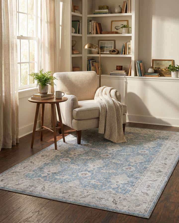 5' 1 x 8' Washable Timeless Rug