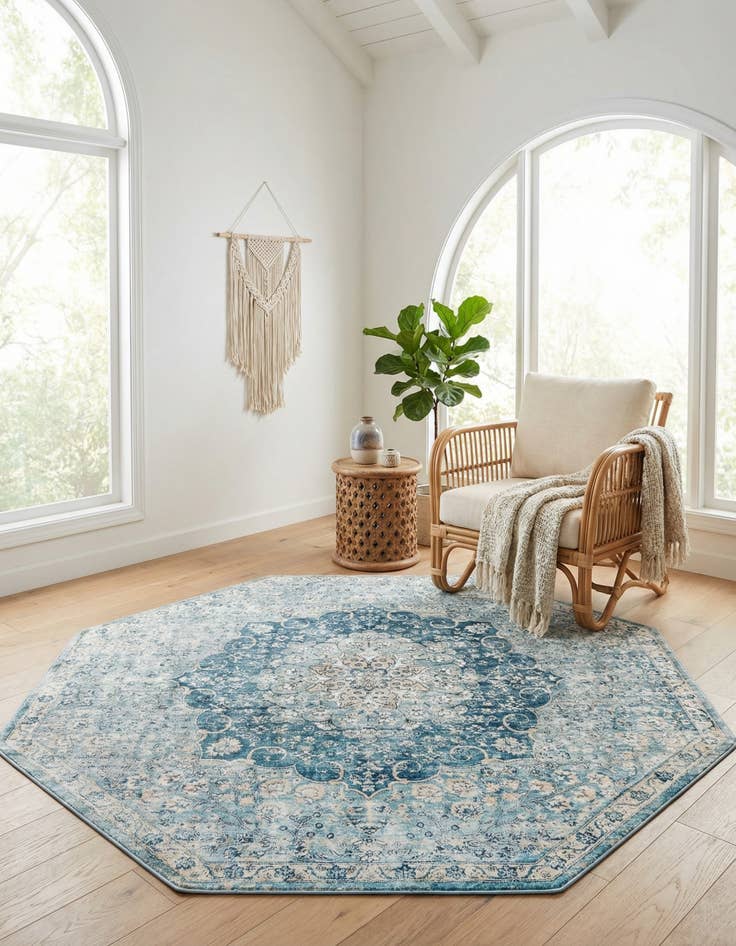 Detail image of 7' x 7' Newport Octagon Rug