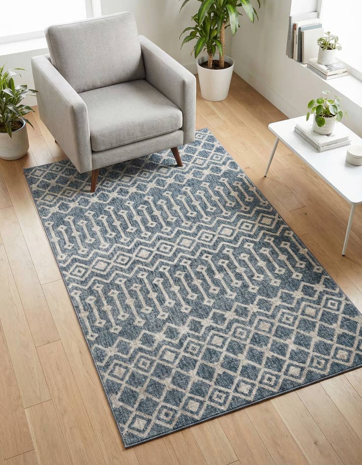 Detail image of 4' x 6' Eco Trellis Rug