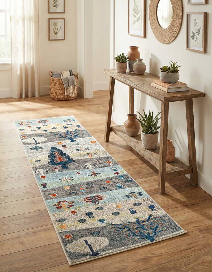 Detail image of 2' x 6'  Washable Vivid Runner Rug