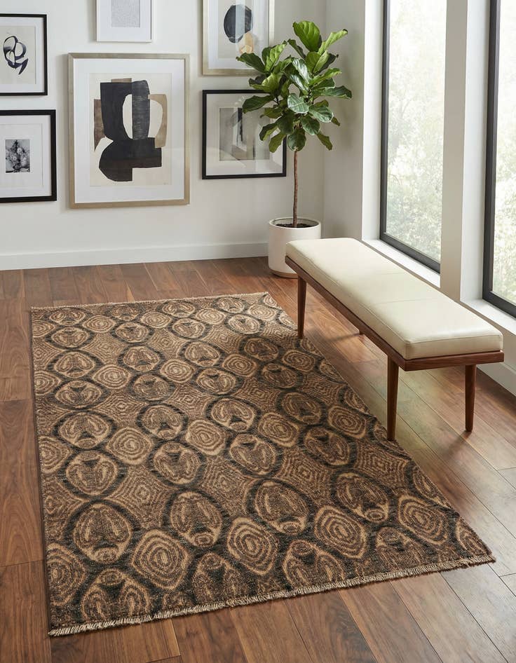 Detail image of 4' 5 x 7' 8 Hand Knotted Darya Wool Rug