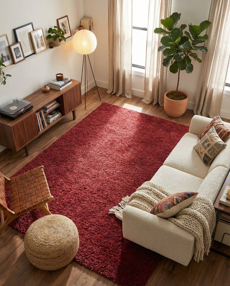 Detail image of 9' x 12' Zermatt Shag Rug