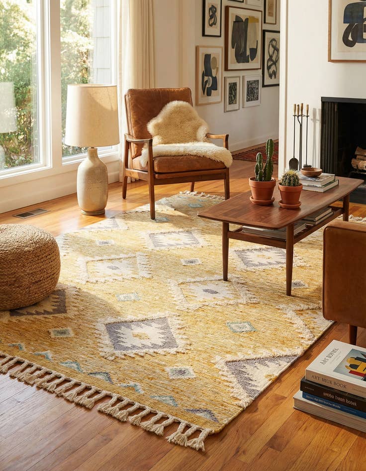 Detail image of 8' x 10' Hand Woven Arizona Wool Rug