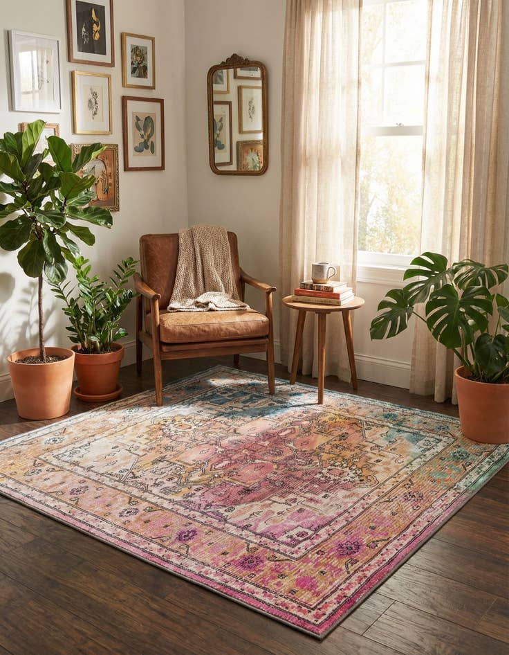 Detail image of 5' 3 x 5' 3 Medina Square Rug