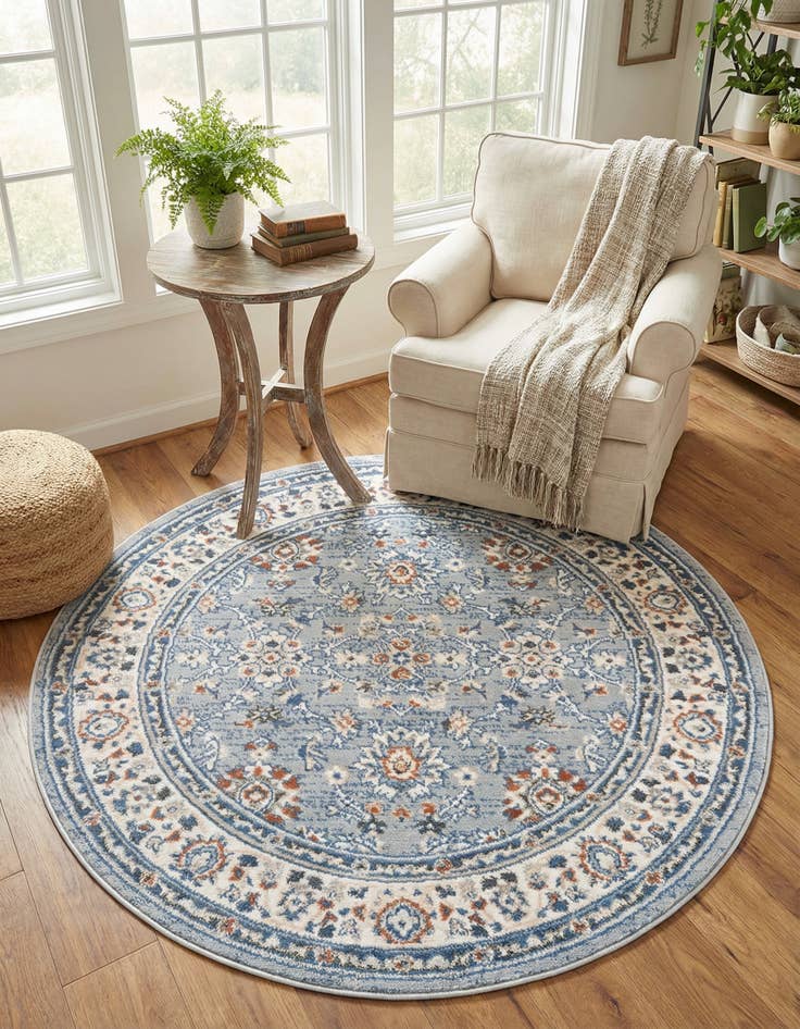 Detail image of 4' 1 x 4' 1 Charlotte Round Rug