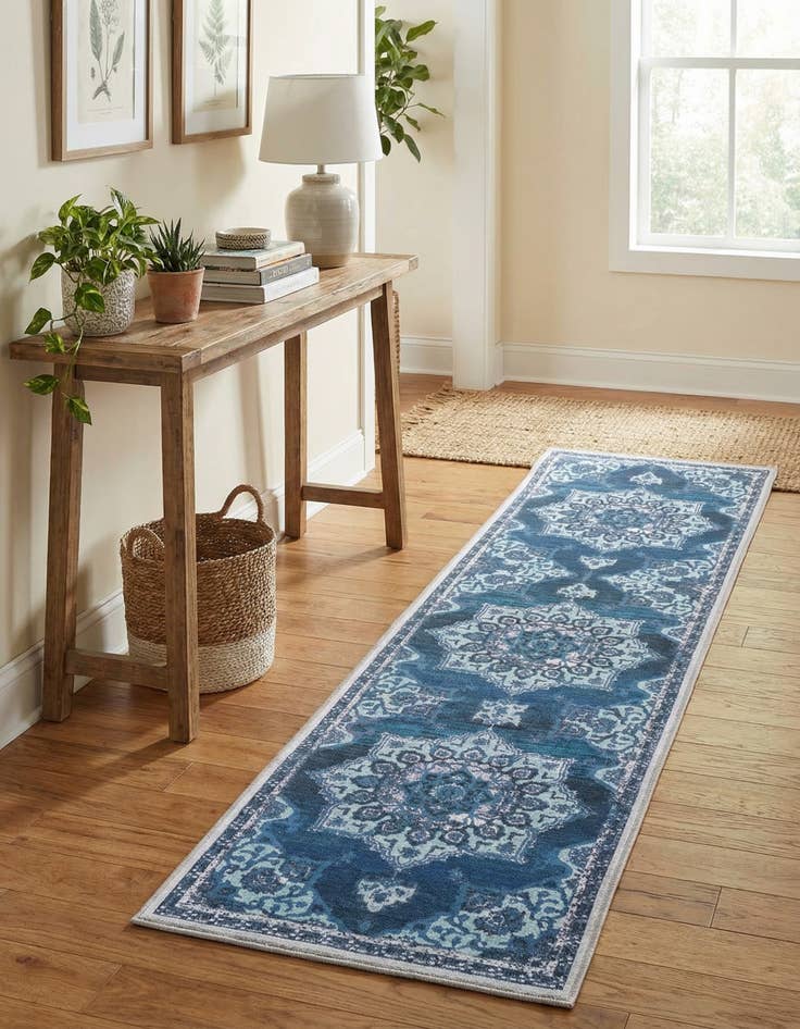 Detail image of 2' 7 x 12' Washable Francesca Runner Rug