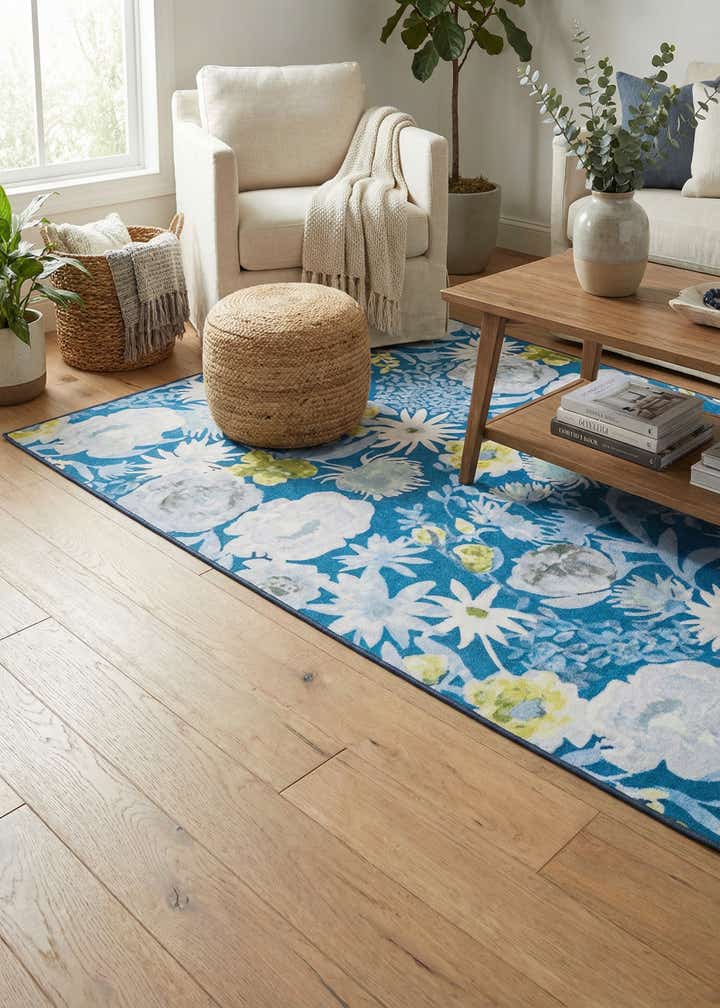 5' 3 x 8' Easy-Clean Jill Zarin Caribbean Indoor / Outdoor Rug
