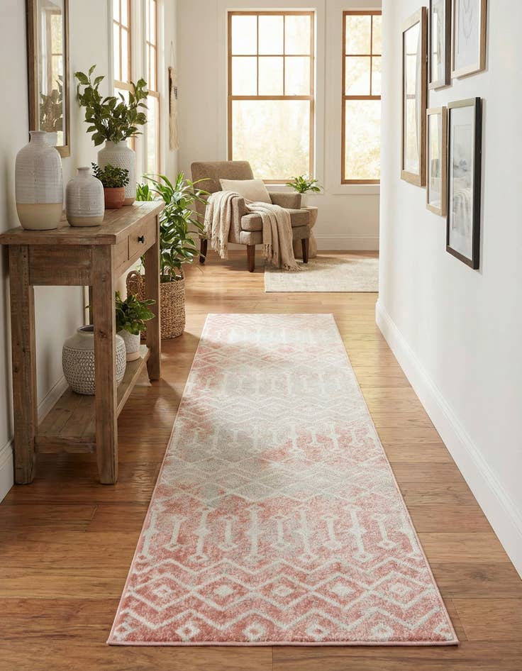Detail image of  2' 7 x 13' Bohemian Trellis Runner Rug