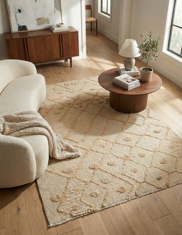 4' 6 x 6' 2 Hand Knotted Darya Wool Rug