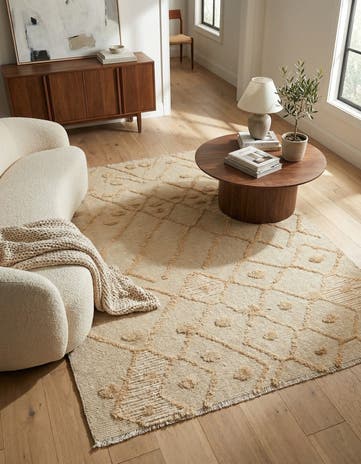 4' 6 x 6' 2 Hand Knotted Darya Wool Rug