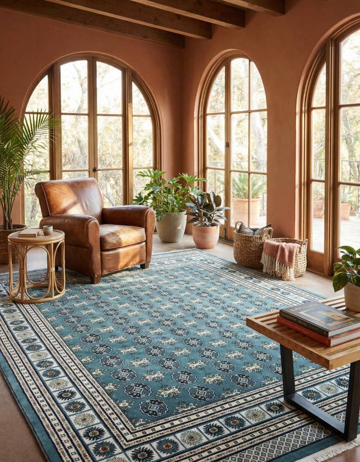 Detail image of 7' 10 x 10' Nain Design Rug