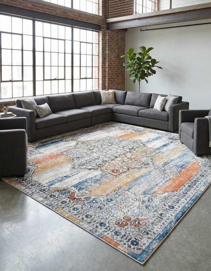 Detail image of 11' 10 x 11' 10 Nyla Square Rug