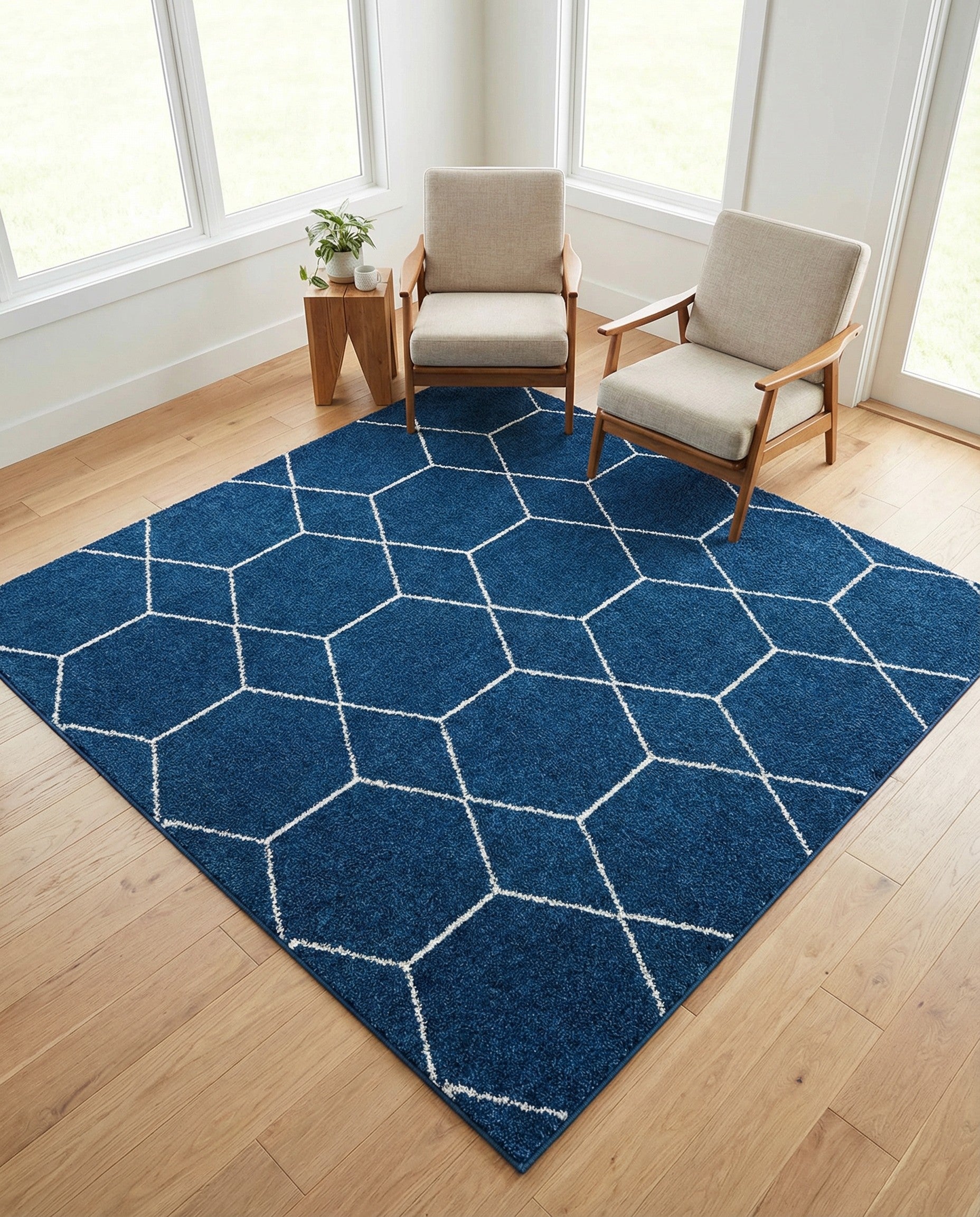 Primary image 6' x 6' Trellis Frieze Square Rug