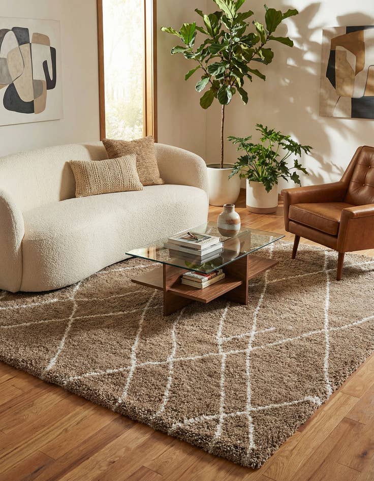 Detail image of 7' 10 x 7' 10 Soft Touch Shag Square Rug