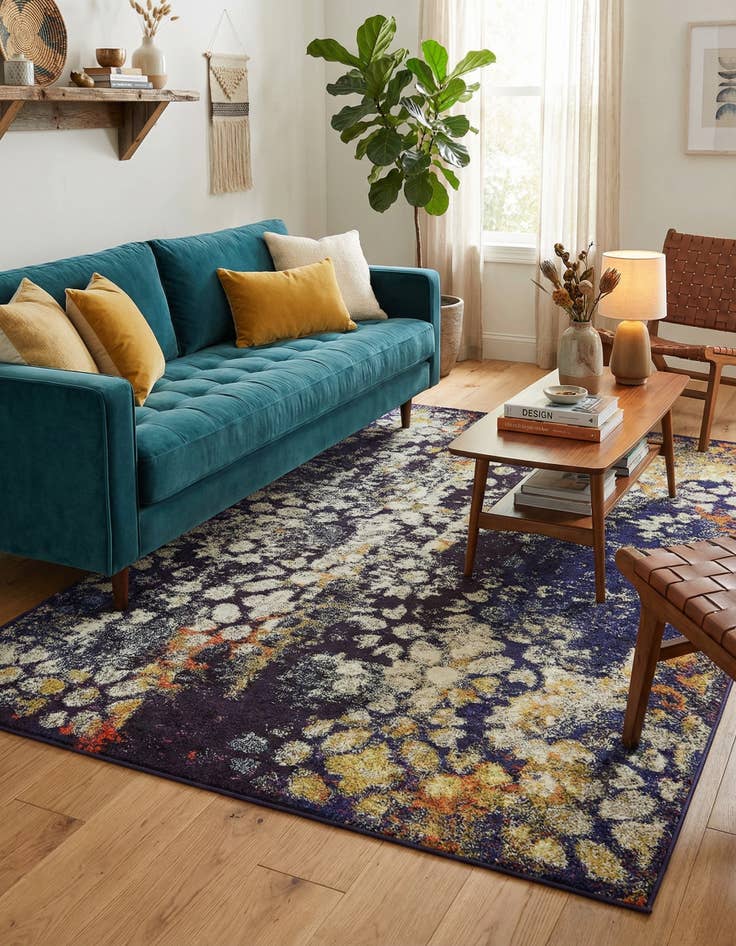 Detail image of 5' x 8' Washable Carnevale Rug