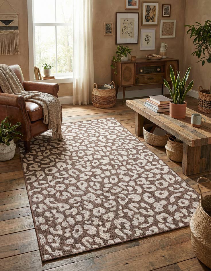 Detail image of 4' x 6' Washable Safari Indoor / Outdoor Rug