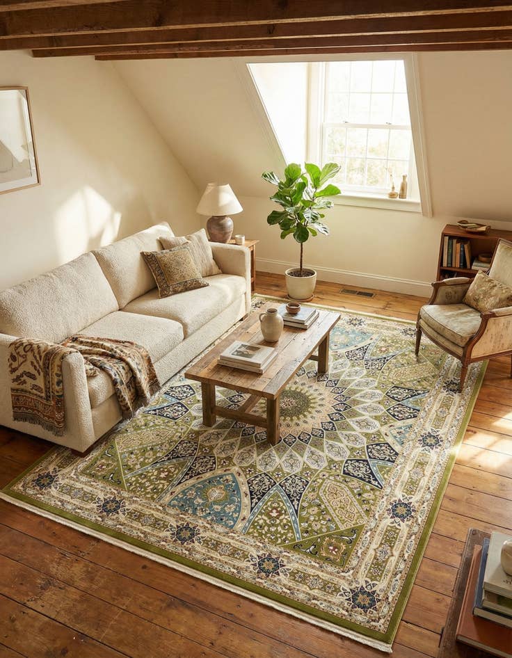 Detail image of 10' x 13' Nain Design Rug