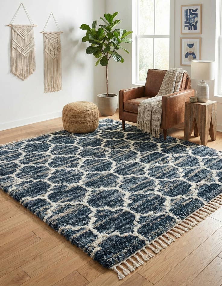 Detail image of 8' x 8' Athena Shag Square Rug