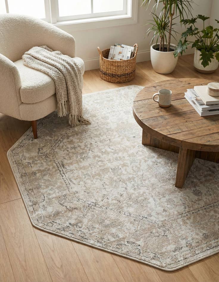 Detail image of 5' 3 x 5' 3 Oregon Octagon Rug