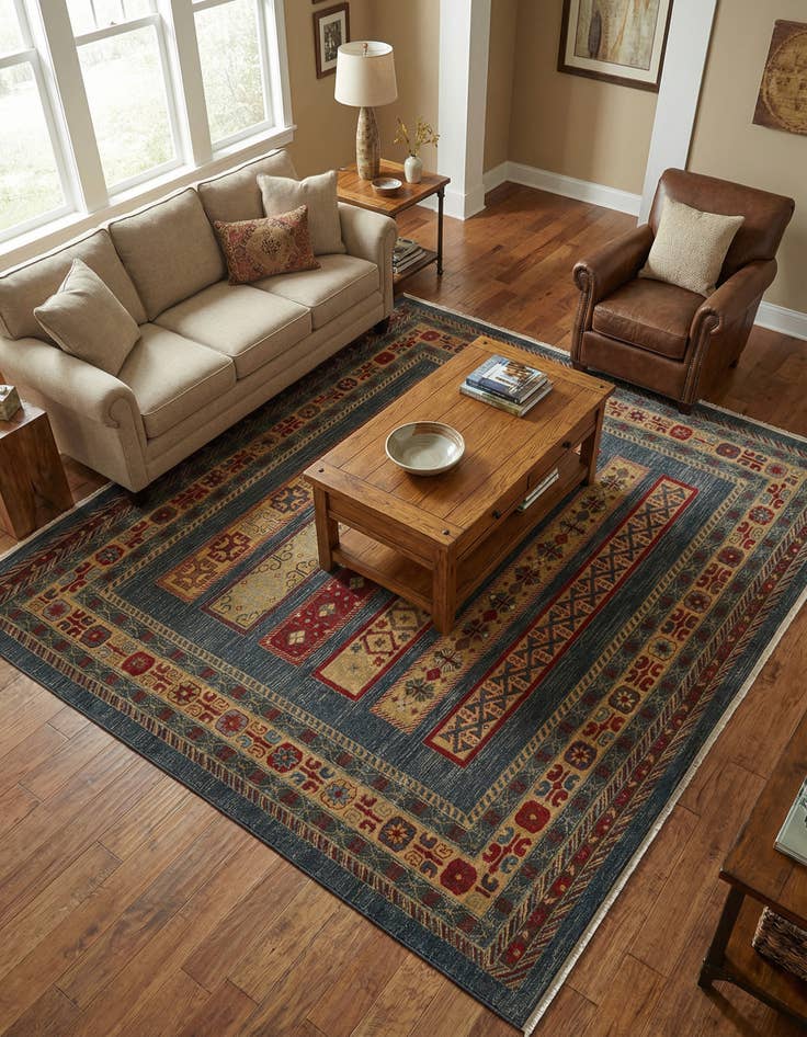 Detail image of 8' x 8' Kashkuli Gabbeh Square Rug