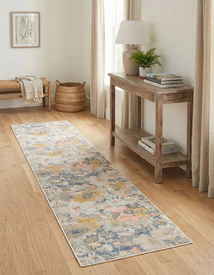 Detail image of 2' x 10' Lotus Runner Rug