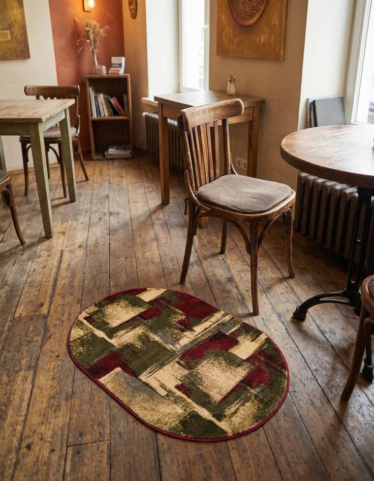 Detail image of 2' x 3' Coffee Shop Oval Rug