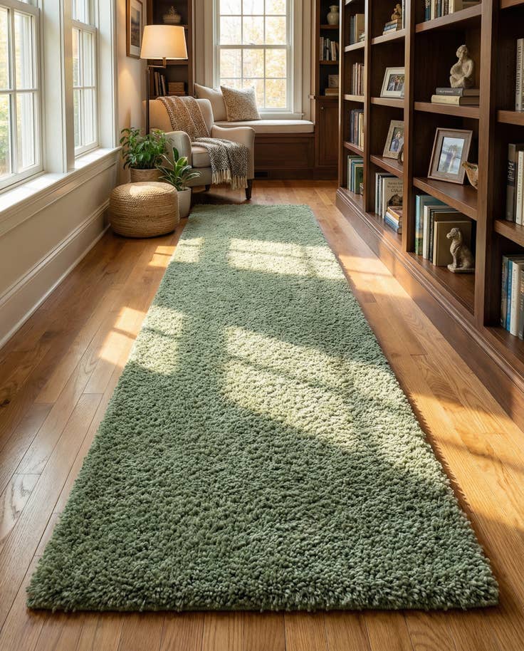 Detail image of 2' 7 x 13' Zermatt Shag Runner Rug