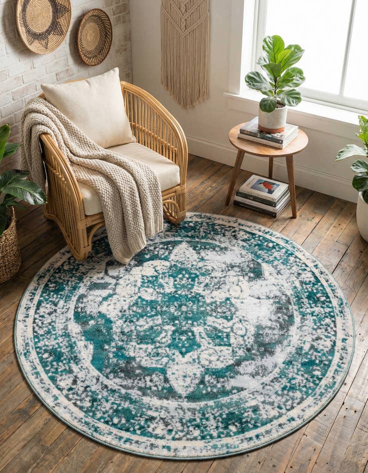 Detail image of 5' 3 x 5' 3 Monte Carlo Round Rug