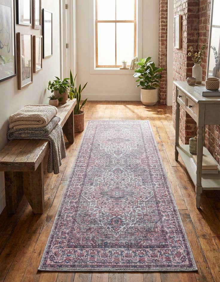 Detail image of 2' x 6' Washable Mangata Runner Rug