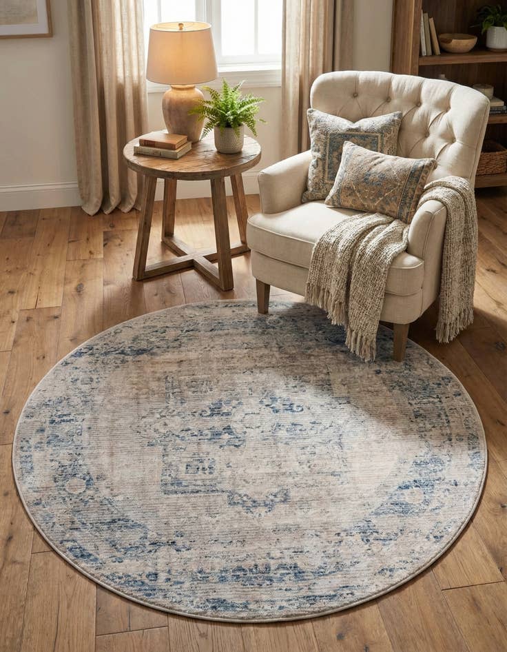 Detail image of 6' x 6' Noble Round Rug