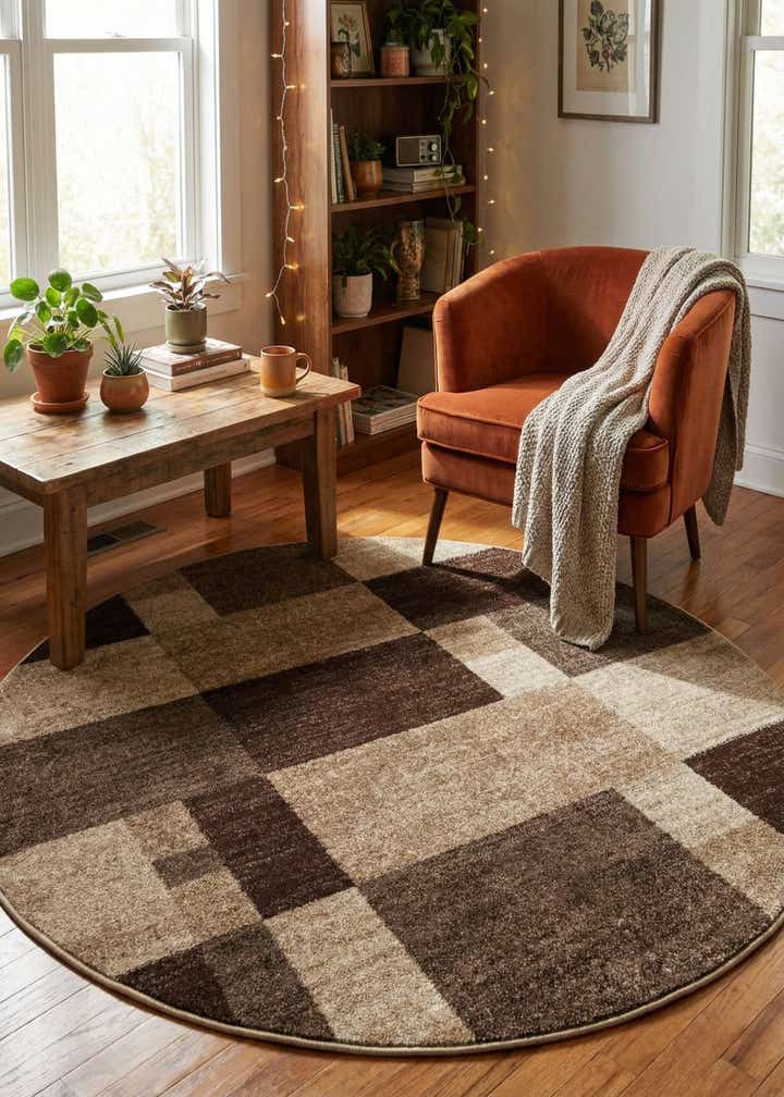 5' 3 x 5' 3 Equinox Round Rug