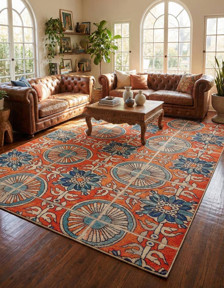 Detail image of 10' 6 x 16' 5  Washable Casablanca Rug