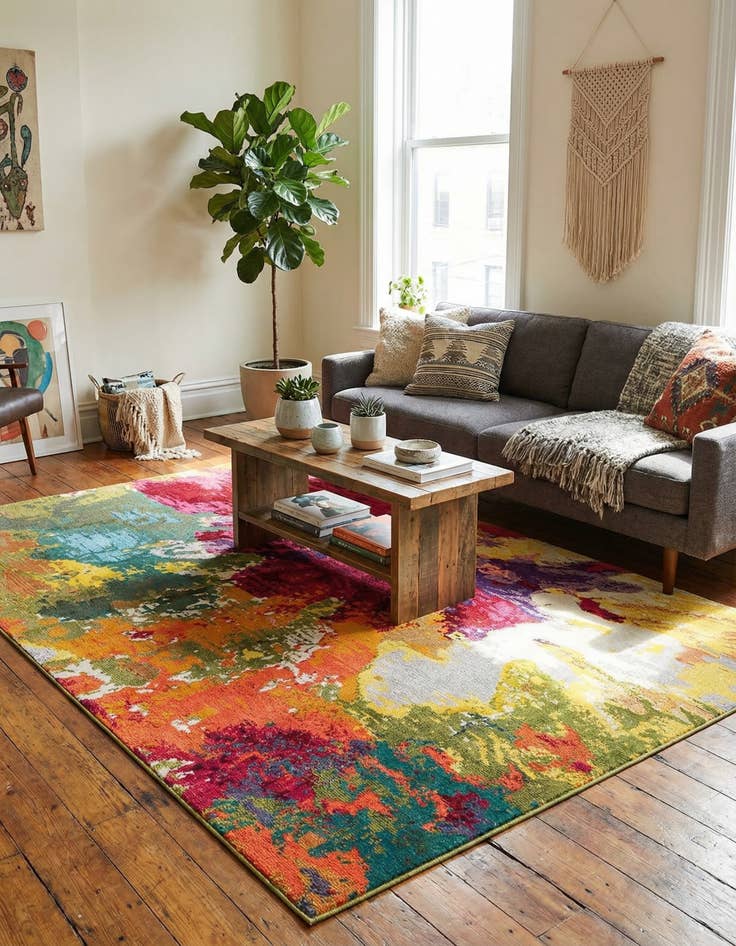 Detail image of 7' x 10' Washable Hyacinth Rug