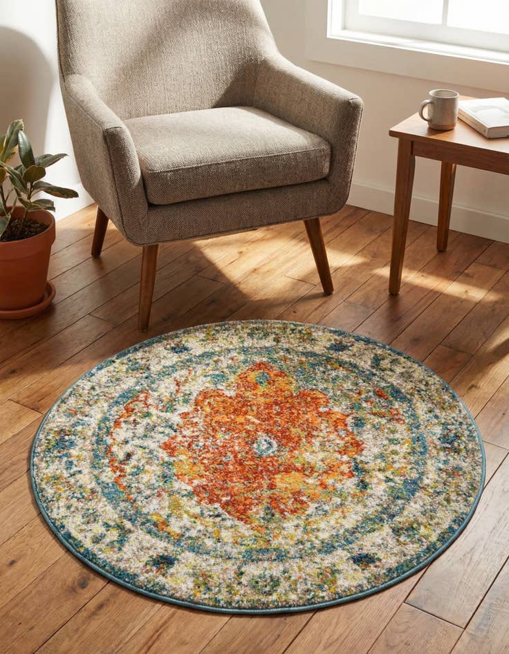 Detail image of 3' 3 x 3' 3 Veneto Round Rug