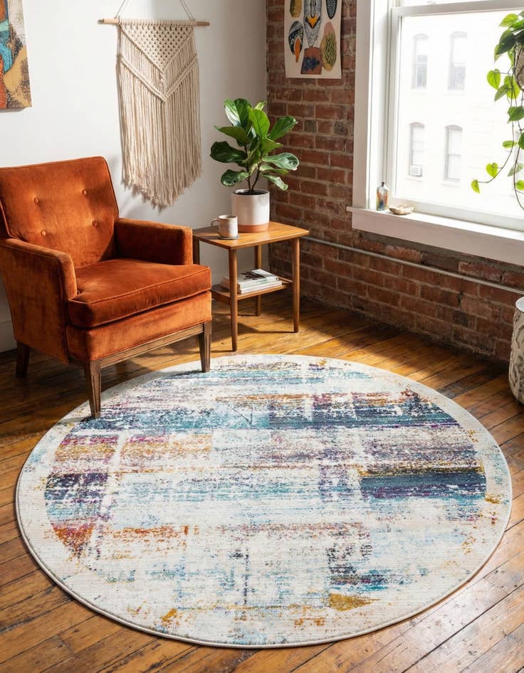 Detail image of 5' 2 x 5' 2 Malibu Round Rug