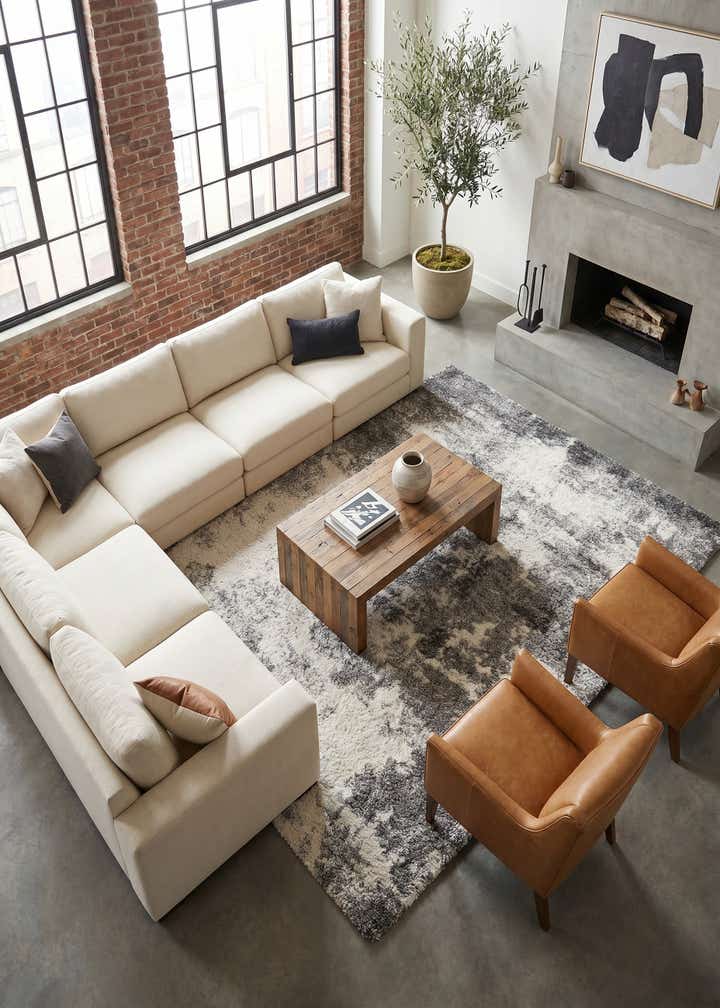 9' x 12' Soft Touch Shag Rug
