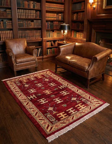 3' 3 x 5' 1 Hand Knotted Ziegler Wool Rug