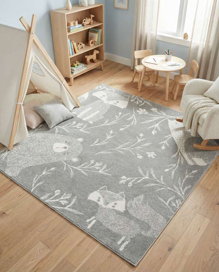 7' 10 x 7' 10 Whimsy Kids Square Rug