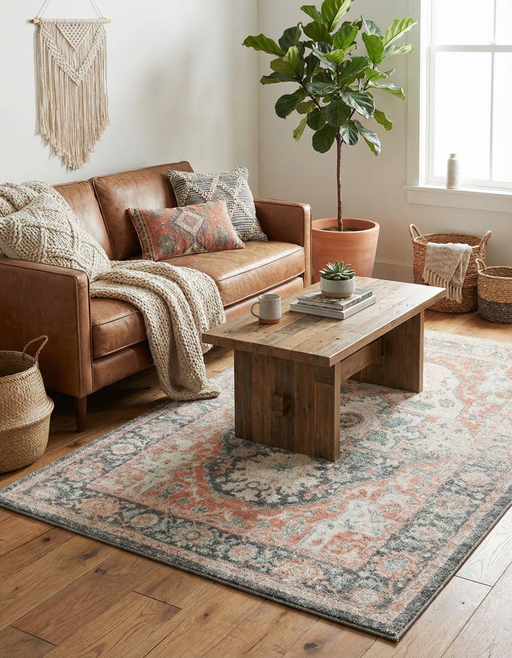 Detail image of 5' x 8' Madeline Vintage Rug