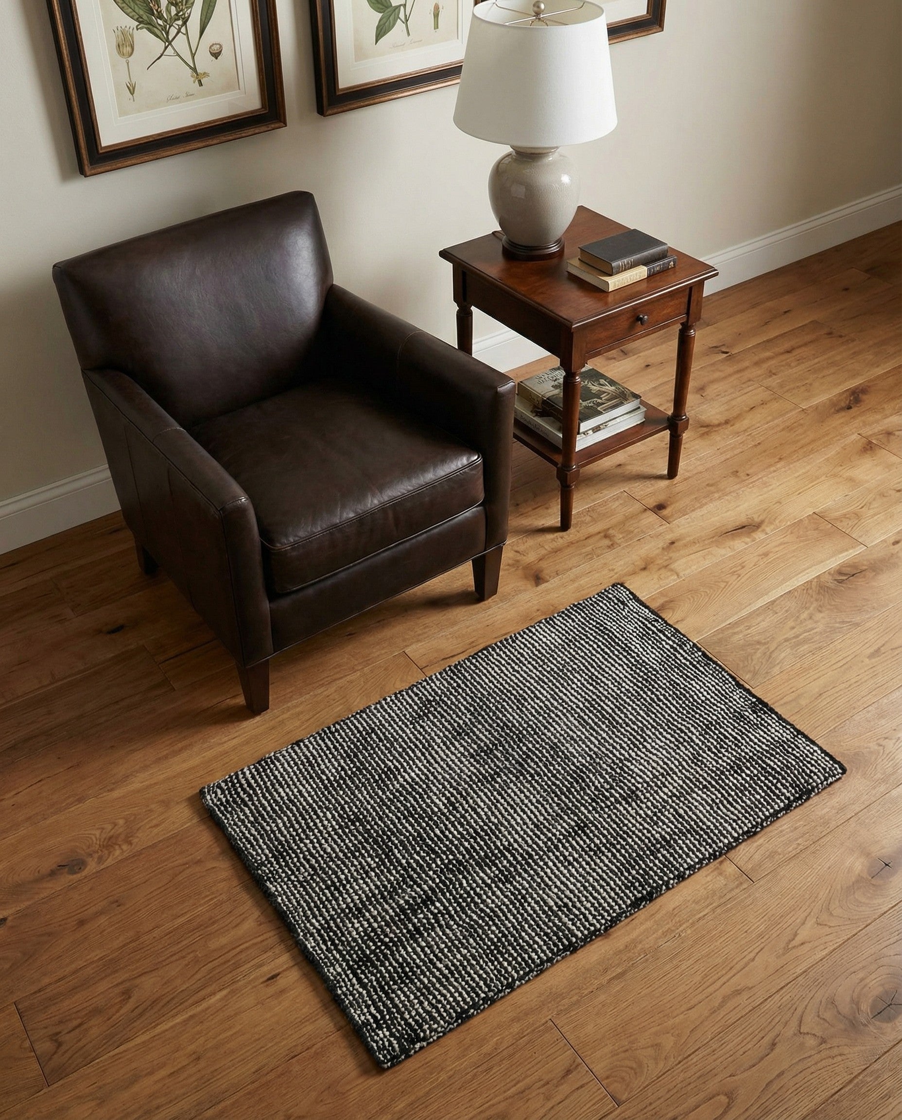 2' 2 x 3' 1 Hand Woven Jill Zarin English Manor Farmhouse Wool Rug