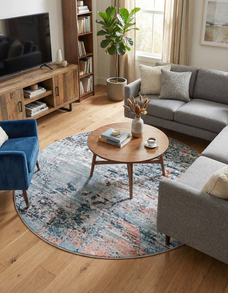 Detail image of 6' x 6' Leipzig Round Rug