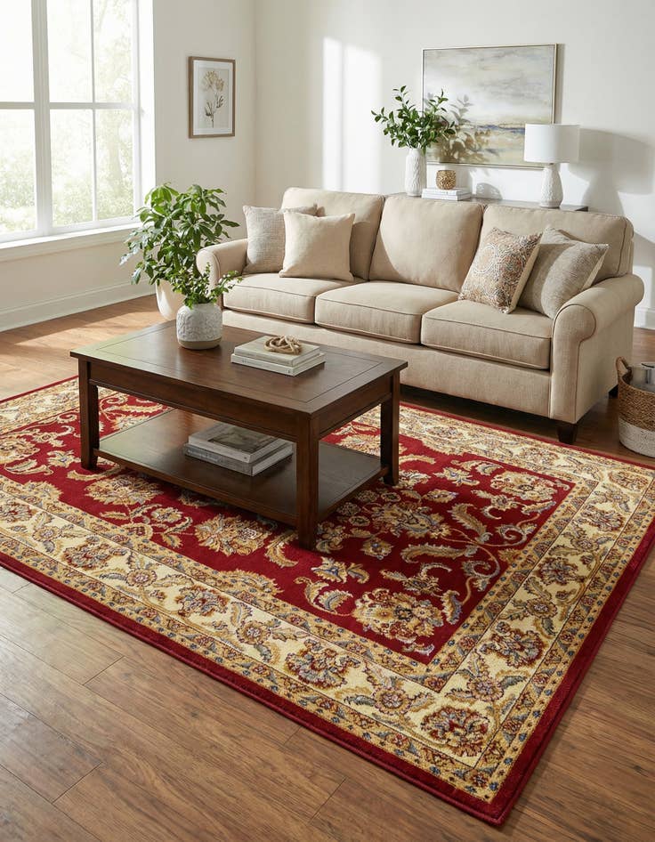 Detail image of 6' 1 x 9' Classic Agra Rug