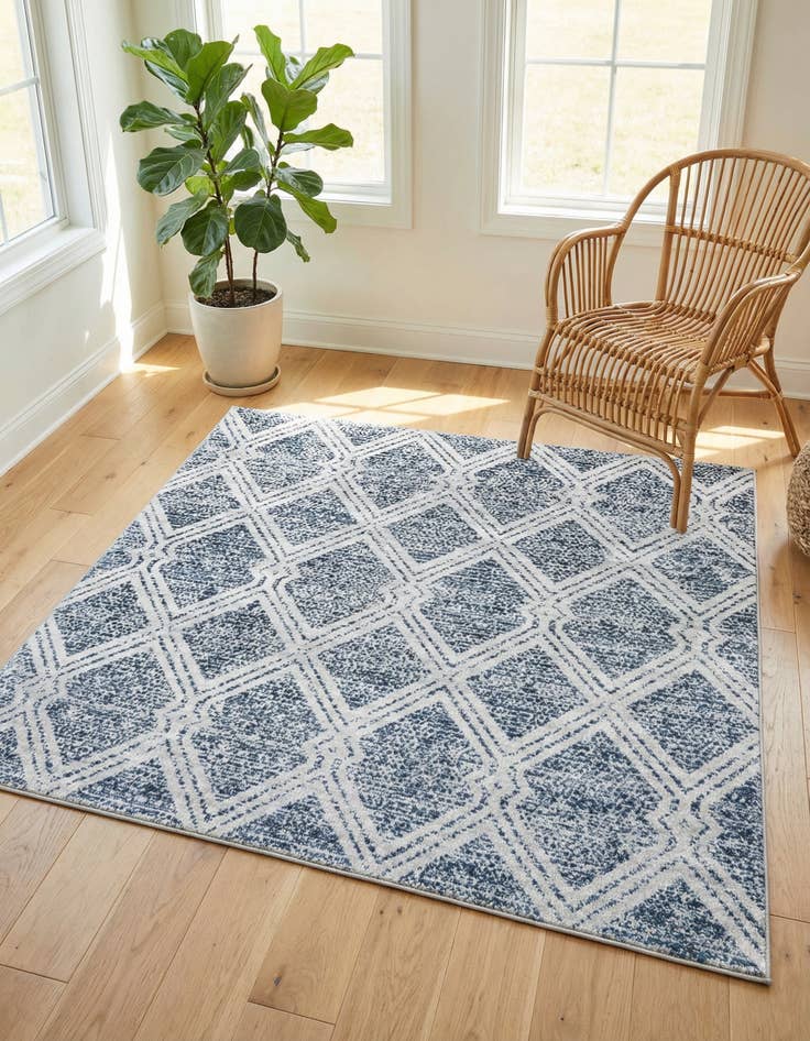 Detail image of 5' 3 x 5' 3 Kamala Washable Square Rug