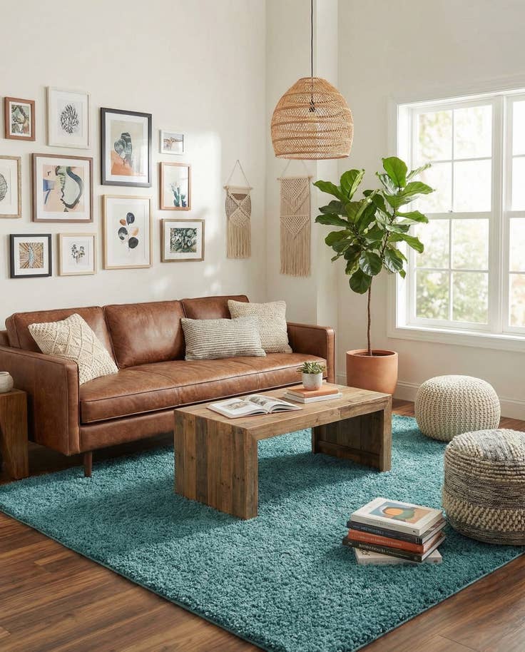 Detail image of 5' 3 x 8' Soft Solid Shag Rug